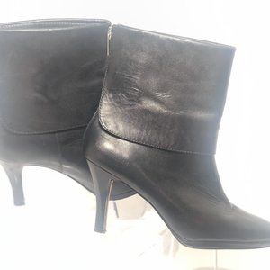Addrienne Vitadini Leather Cuffed Bootie
